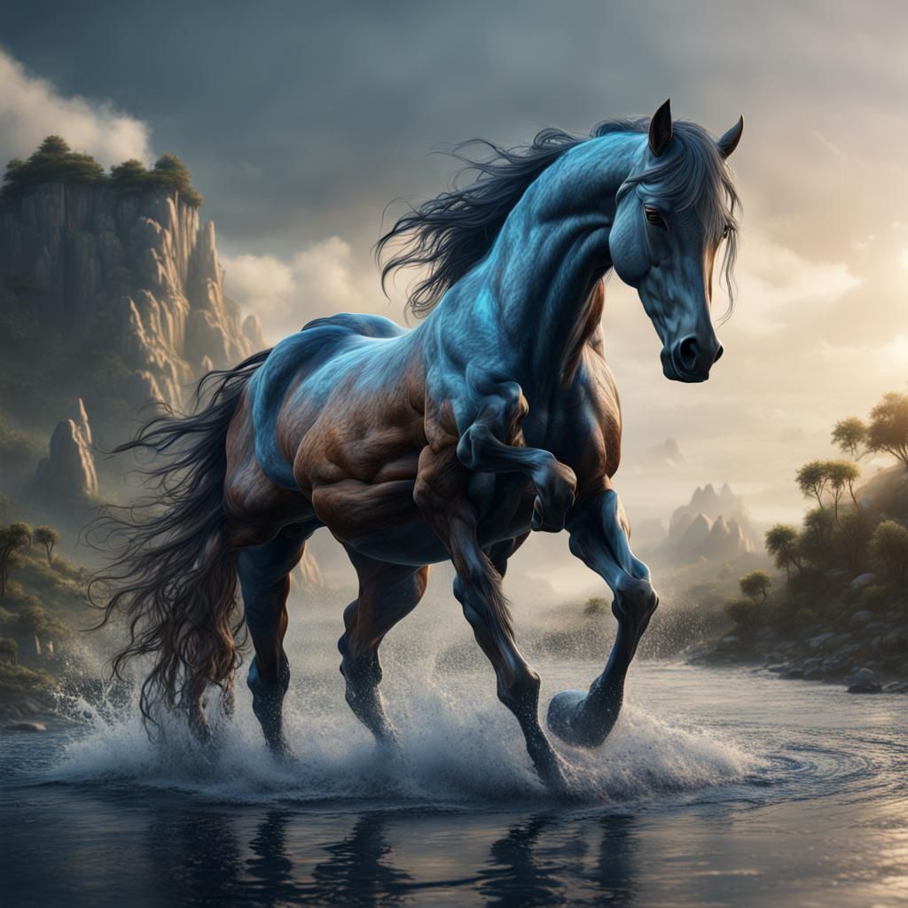 Water Horse Fantasy Concept Art