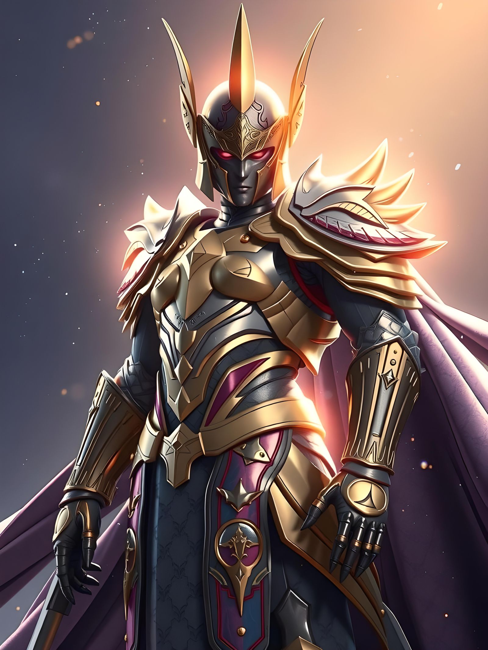 Heroic Gold Knight Ready for Epic Quest