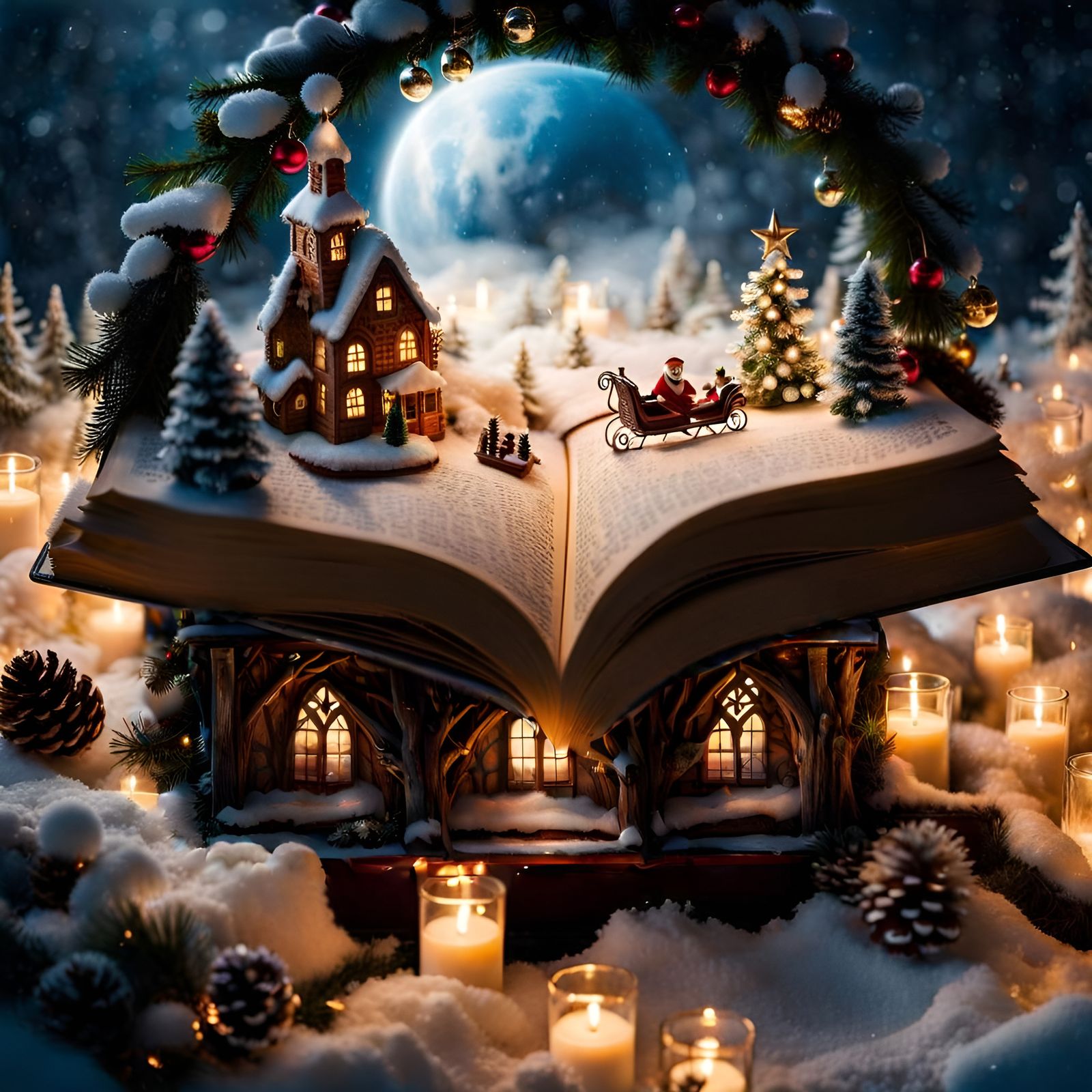 Christmas Wonderland: Santa's Sleigh in a Book
