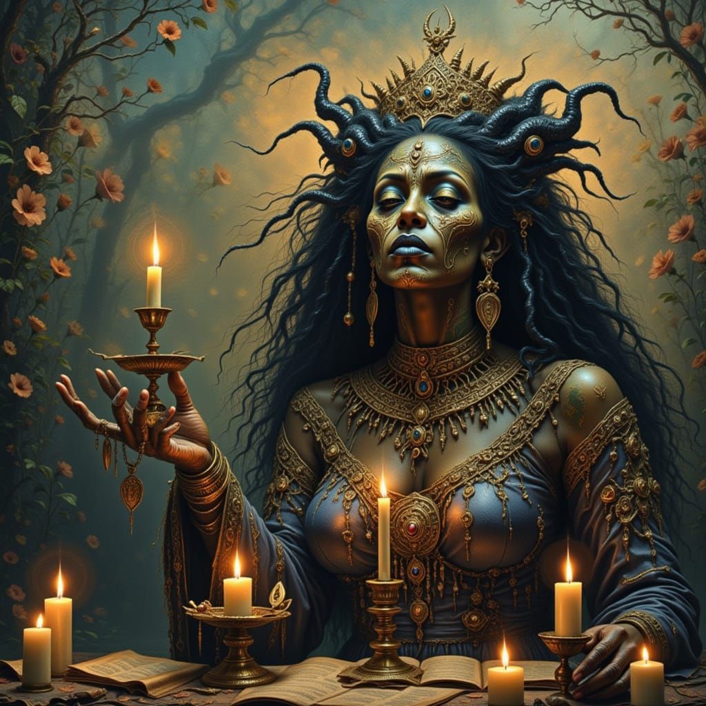 Mysterious Voodoo Ritual Ceremony