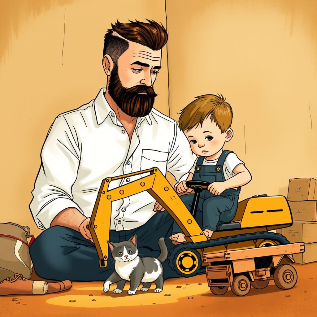 Whimsical Afternoon of Fatherly Patience and Childhood Wonde...