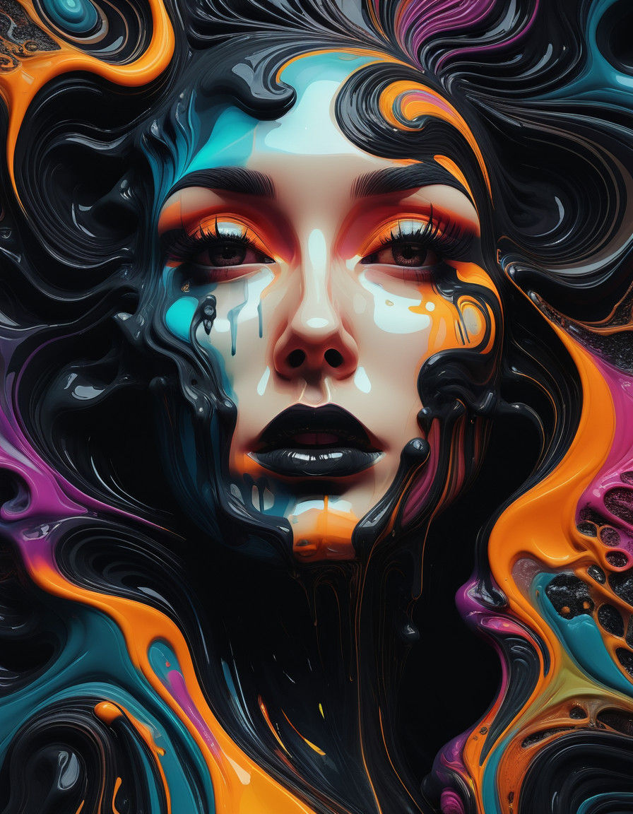 Surreal Dada Masterpiece of Dreamlike Melting Features