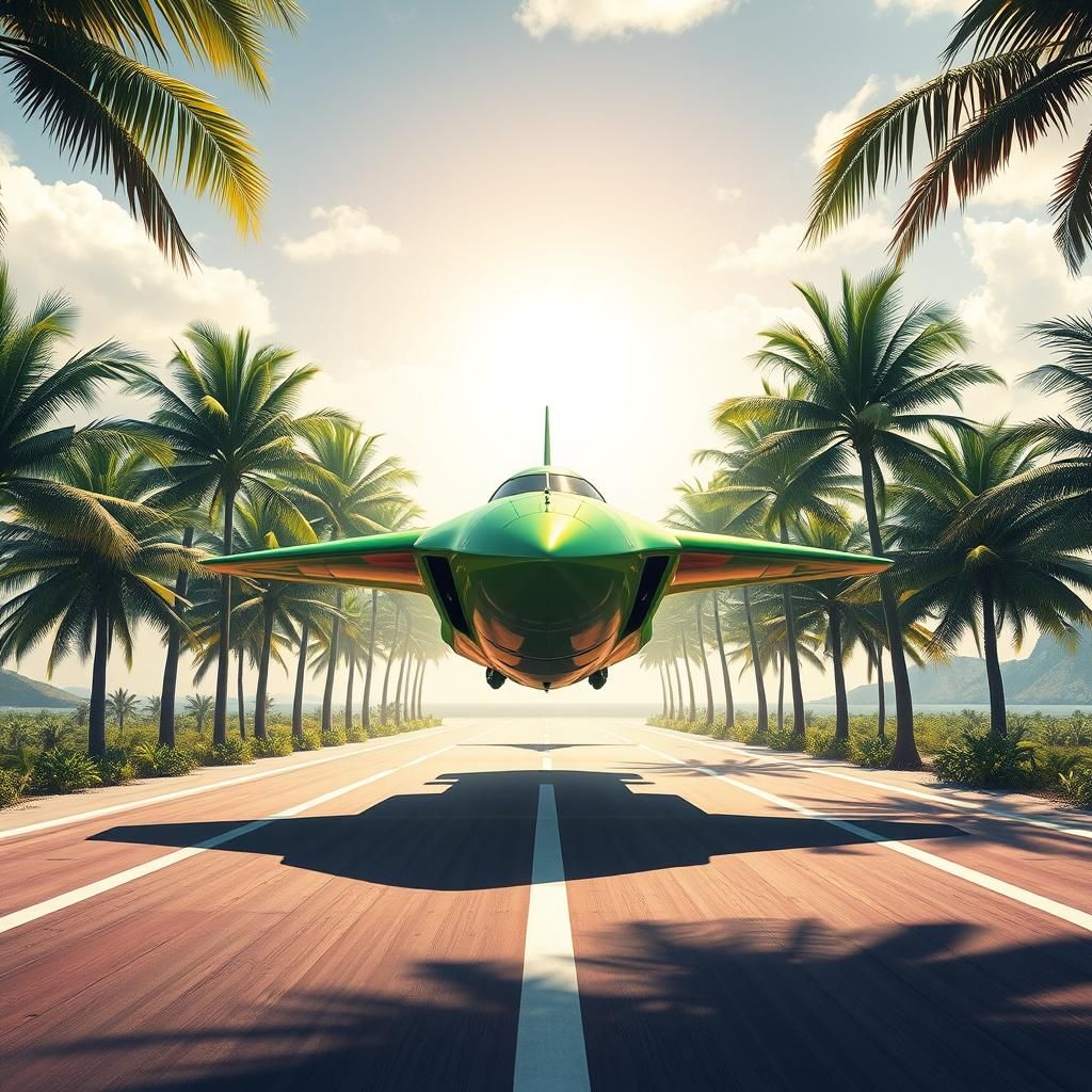 Thunderbird 2 Launch: Retro-Futuristic Syd Mead Style