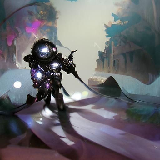 Astral Knight Chased by Eldritch Horror