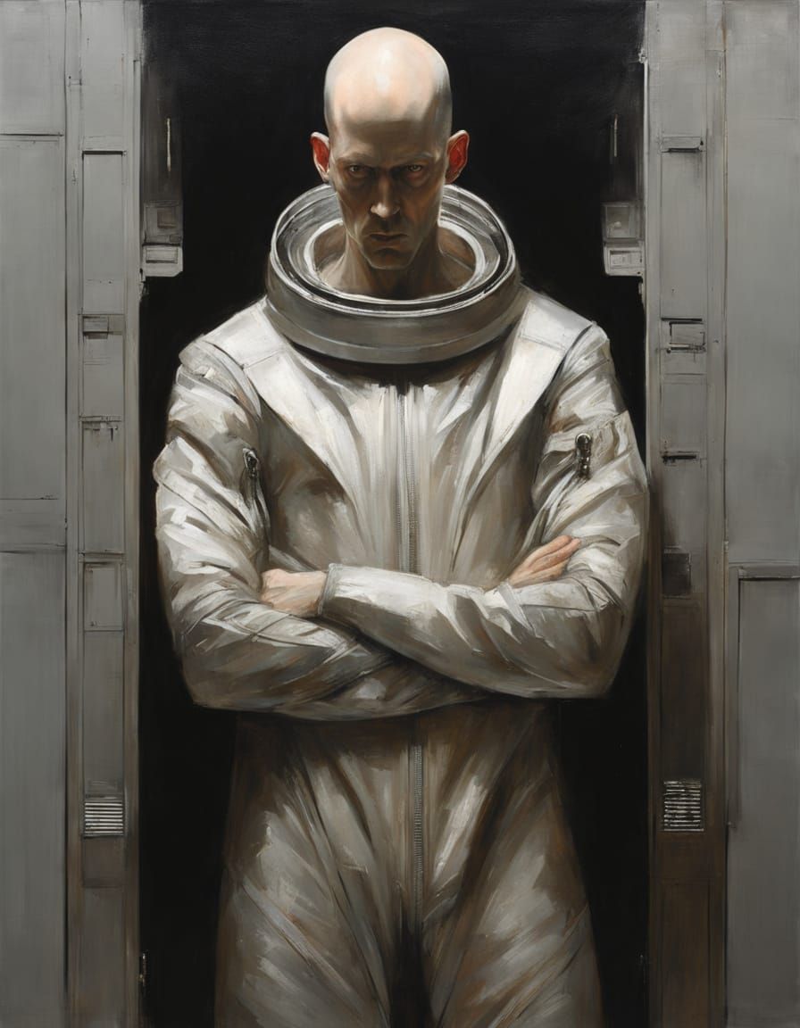 Futuristic Survivor in Space