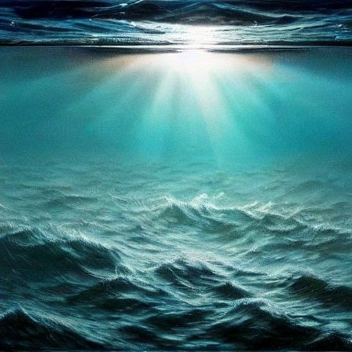 Hyperrealistic Ocean Depth with Light