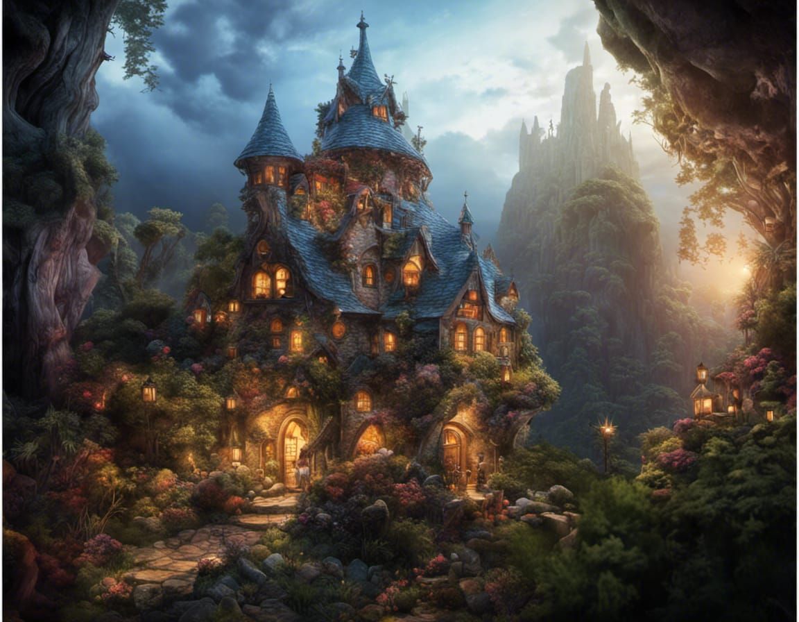 Rainbow Cloud Terrariums in Fantasycore Style