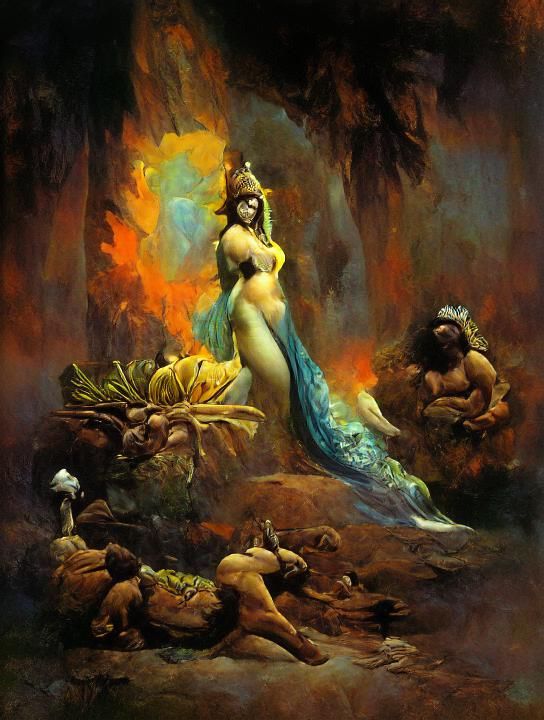 Pele: Hawaiian Goddess of Fire in Fantasy Art