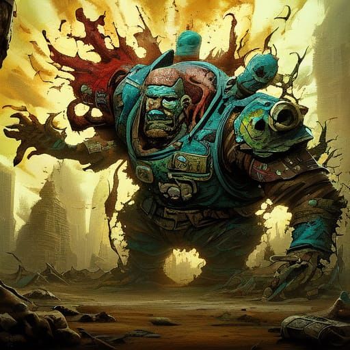 Sci-Fi Concept Art of Rogue Invertebrates in Wasteland