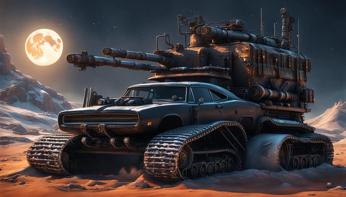 Mad Max Dodge Charger with Tank Tracks