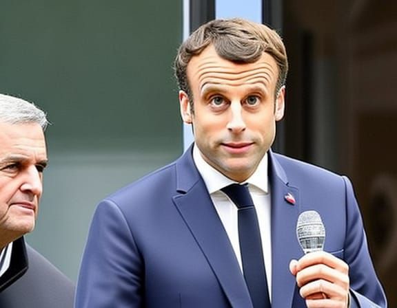 AI Portrait of Emmanuel Macron