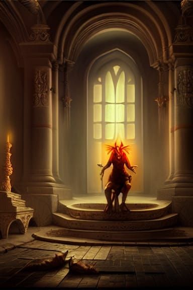 Heretic Devil Matte Painting in HDR