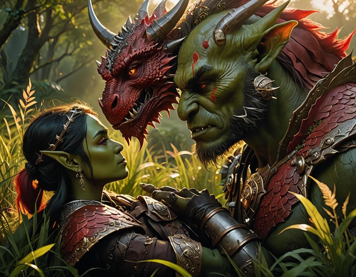 "Drak, get lost, the lady and me want some quality time!"