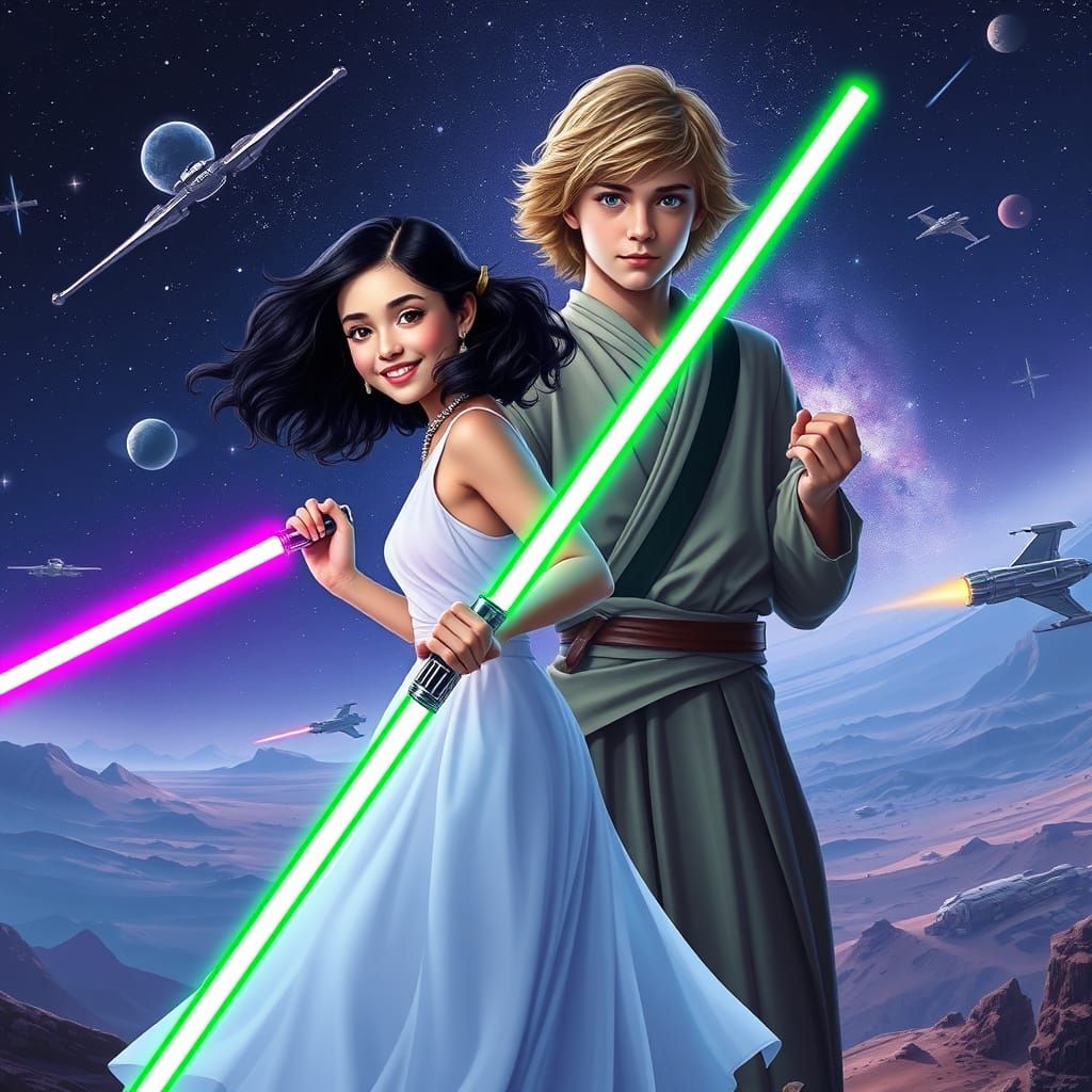 Teenage Girl Wields Purple Lightsaber in Star Wars-Inspired ...