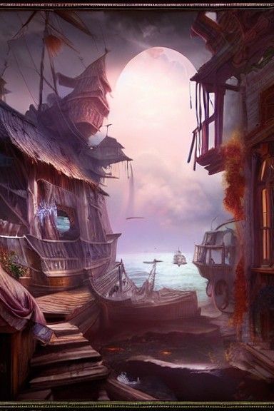 Dreamy Pirate Portrait with Volumetric Lighting