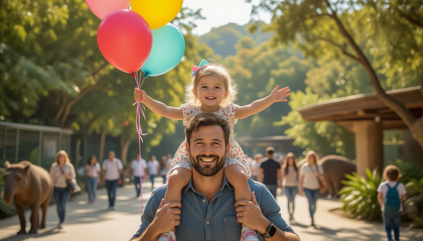 Father and Daughter's Day at the Zoo