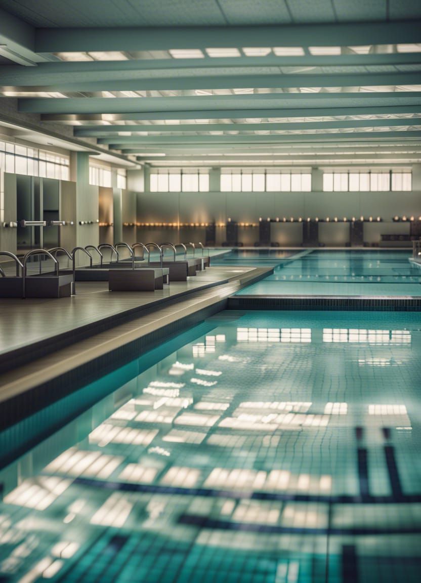 Swimming Pools in Empty Room: Professional Photography