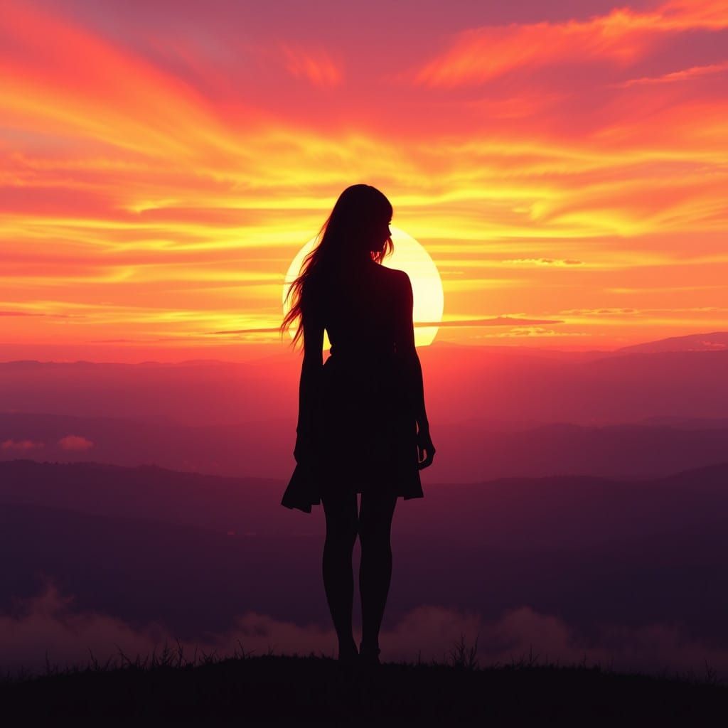 Ethereal Sunset Goddess