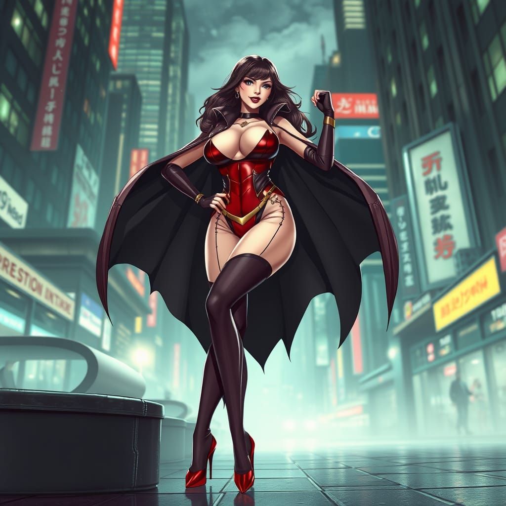 Seductive Supervillainess Commands City