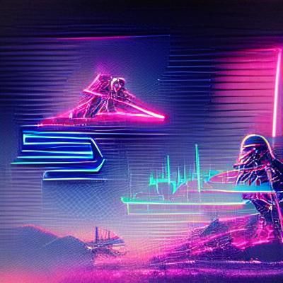 Star Wars Synthwave Neon Retro Art
