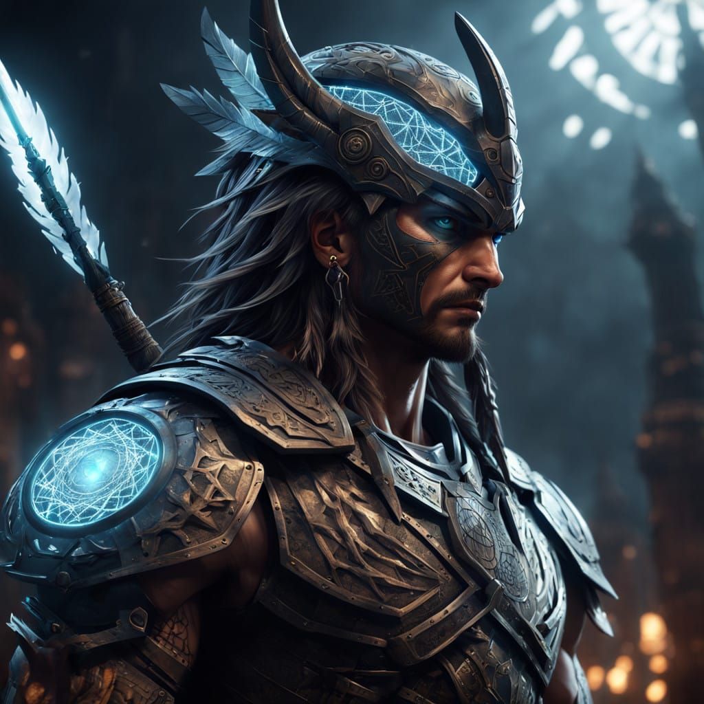 Majestic Warrior in Dreamcatcher, Unreal Engine 3D Style