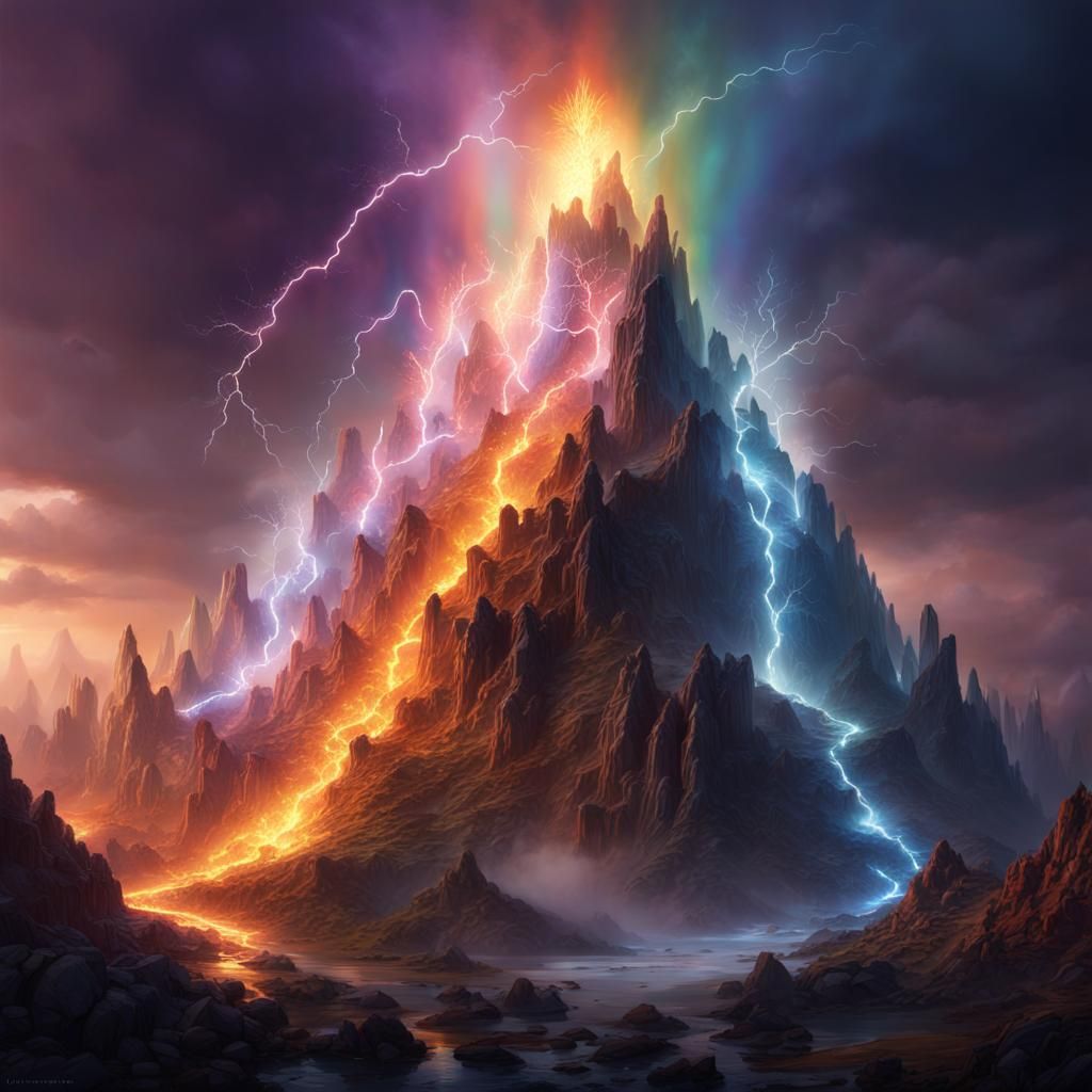 Crystal Mountain Fantasy Art in Unreal Engine 5