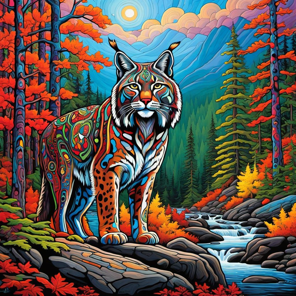 Canadian Aboriginal Woodland Art.