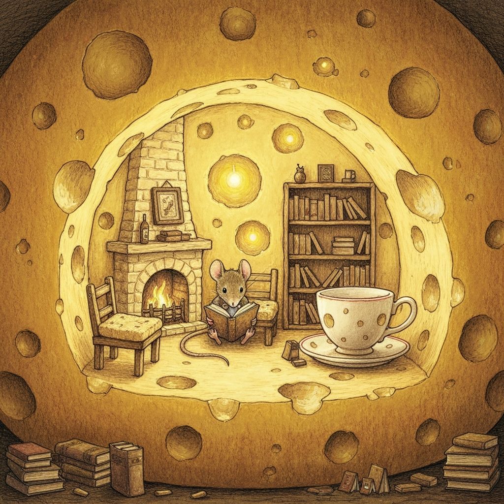 Mouse's Cozy Nook in Swiss Cheese Wheel