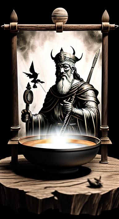 Vintage Bat People in Fog, Black and White Photography