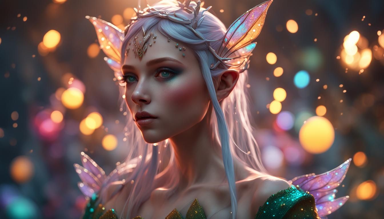 Enchanting 3D Fairy Render in Cinematic Style