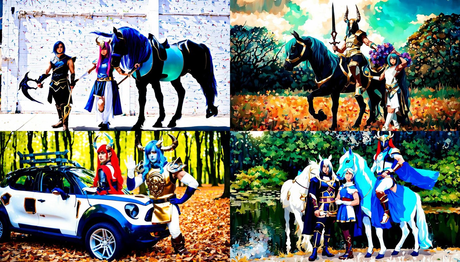 Cosplay Centaur: A Self-Aware Digital Art Piece