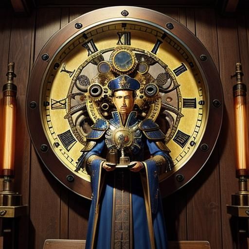 Clockpunk German Shepherd Warrior in Renaissance Armor