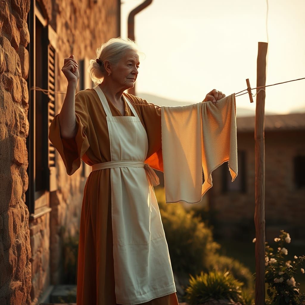 Woman Laundry