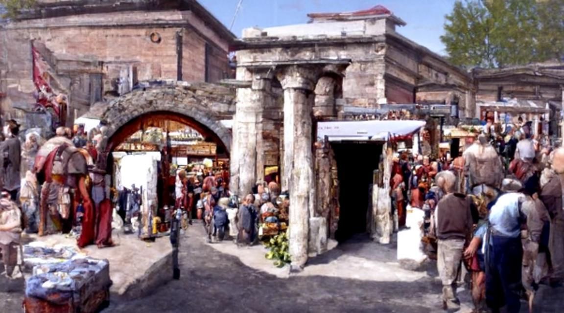 Grand Entrance to a Roman Market