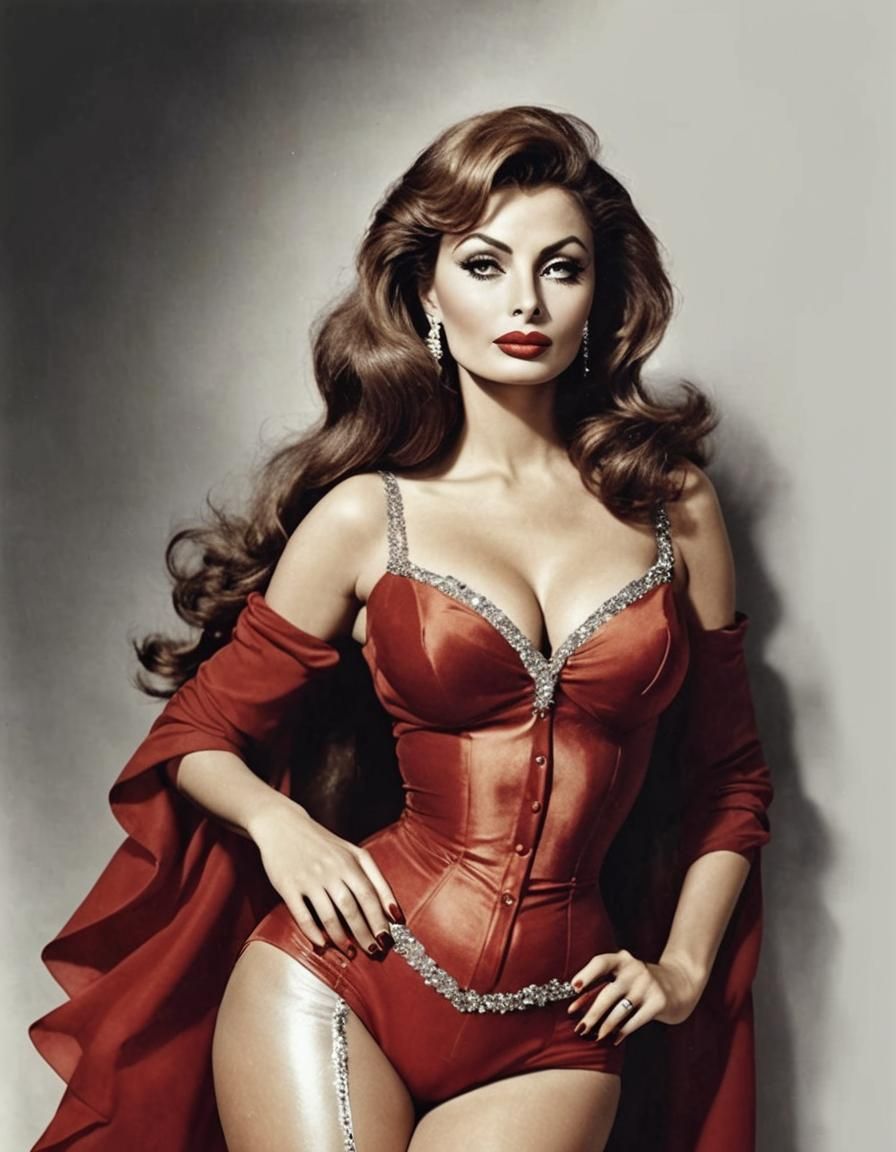 Sophia Loren: Exquisite Watercolor Portrait
