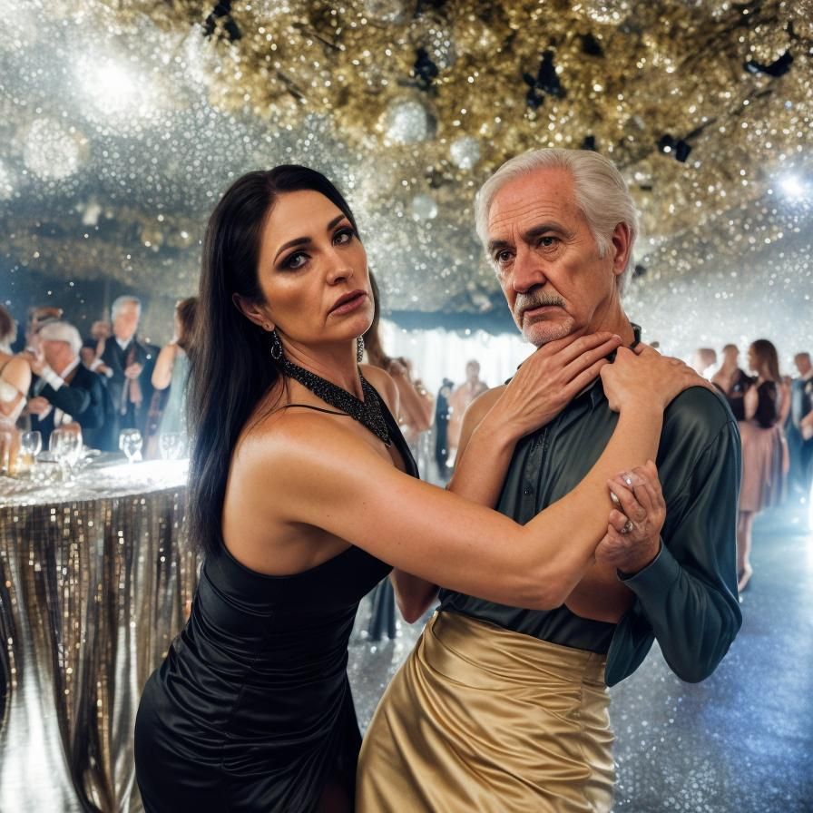 Disco Conversation: Hyperrealistic and Atmospheric