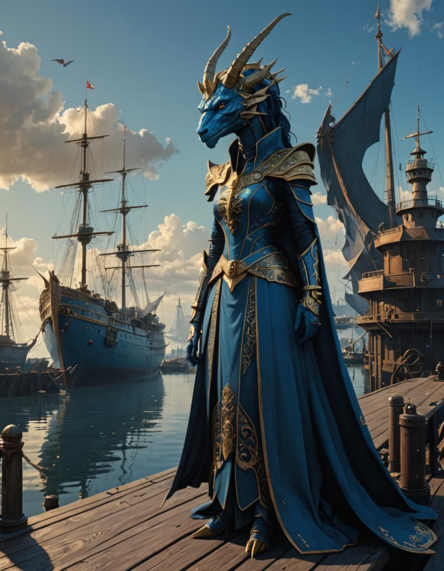 Queen xyraxis, lady of the seas and ships