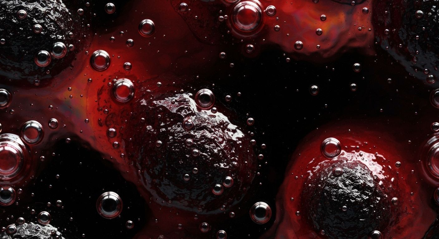 Viscous Slime Texture with Iridescent Oily Film