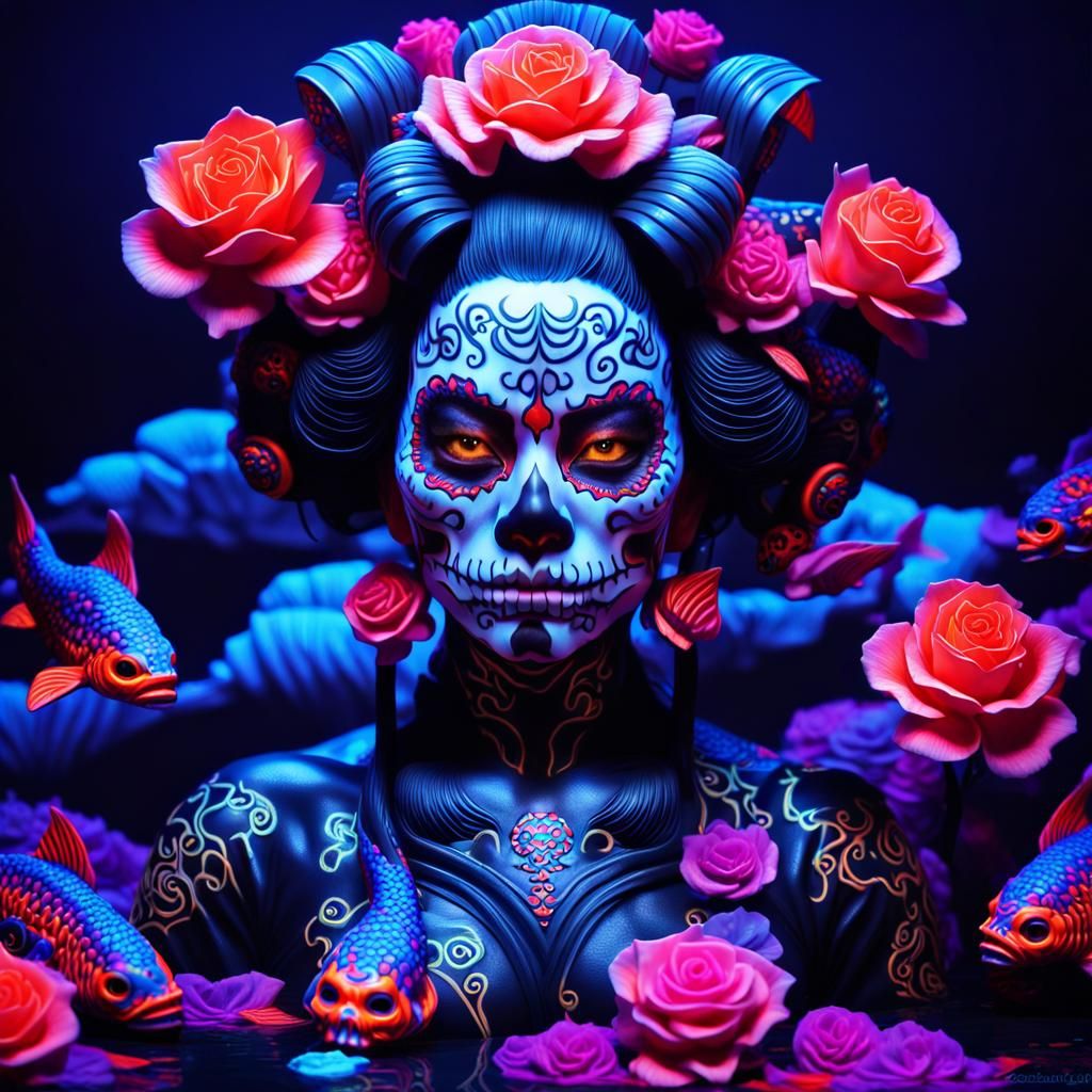 Sugarskull Demon Geisha