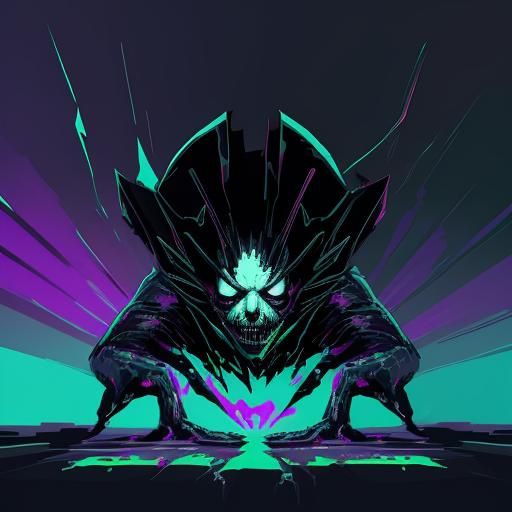 Bendy Crawling from Ink Machine in Low Poly Art