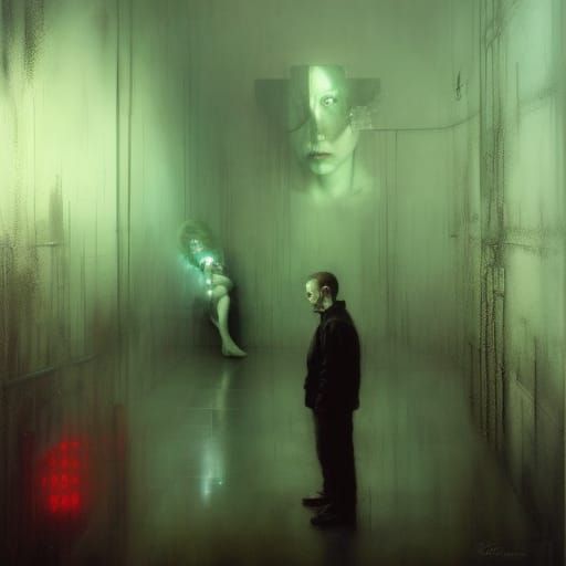 Eerie Insomniac Hallucinations: Surreal Dark Art