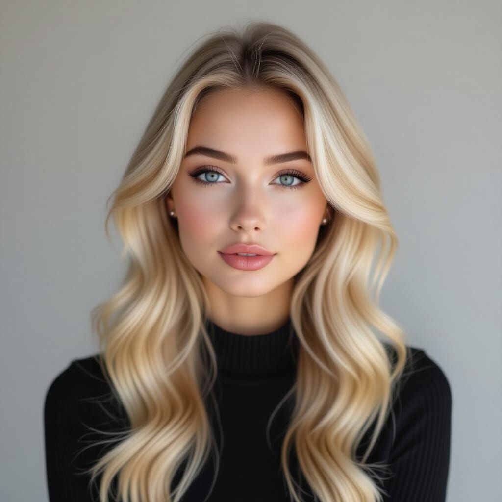 Portrait of a Young Woman with Blonde Hair