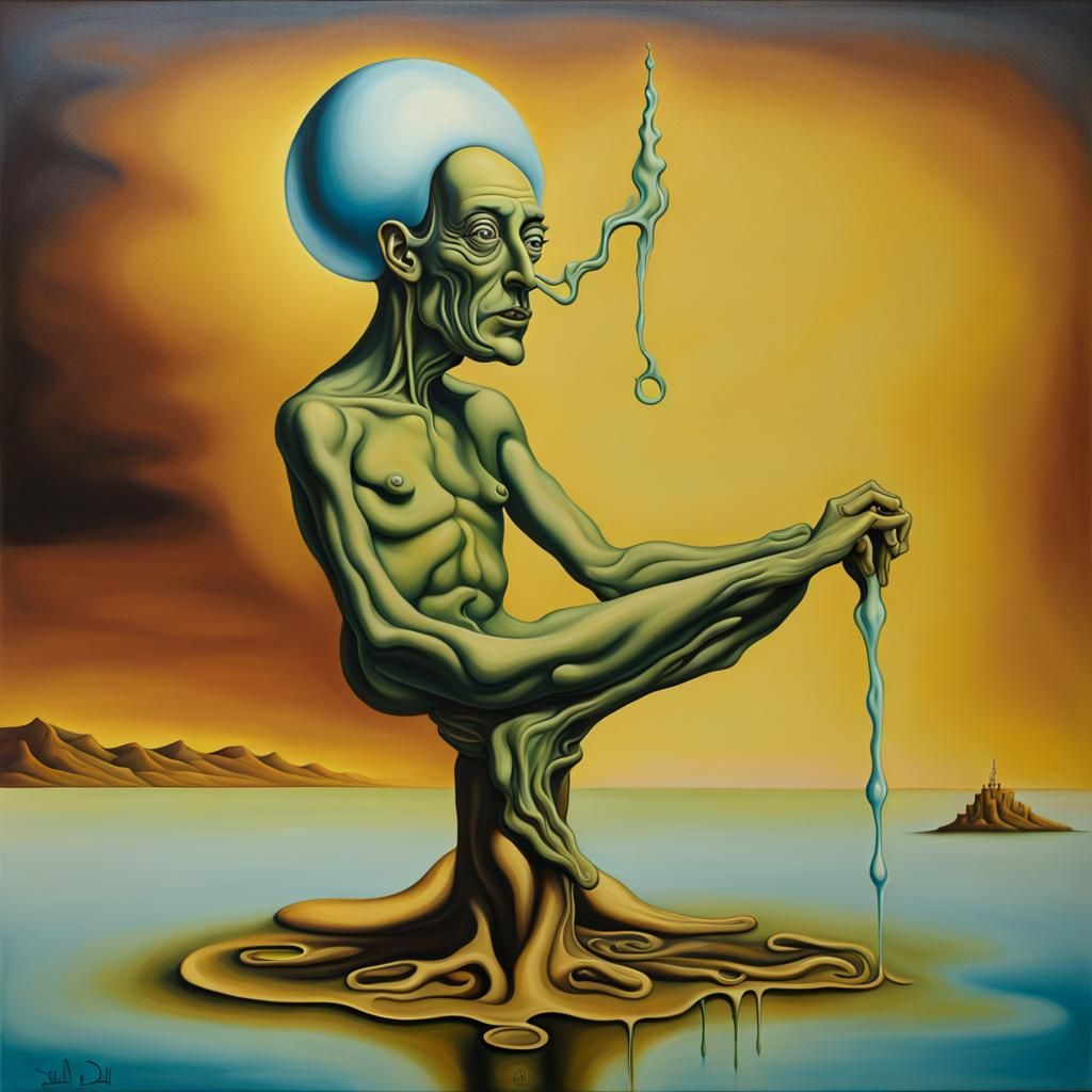 Surreal Lord of Bhang in Melting Oil