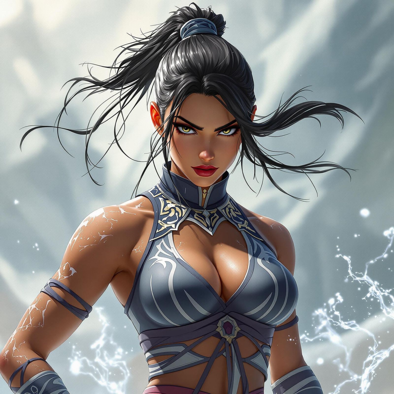 Avatar Korra in Stunning Water Tribe Regalia