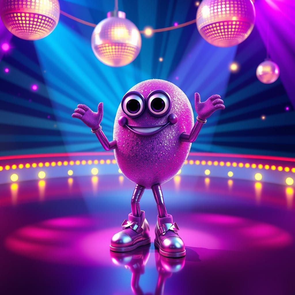 Vibrant Disco Spleen in 3D Digital Art