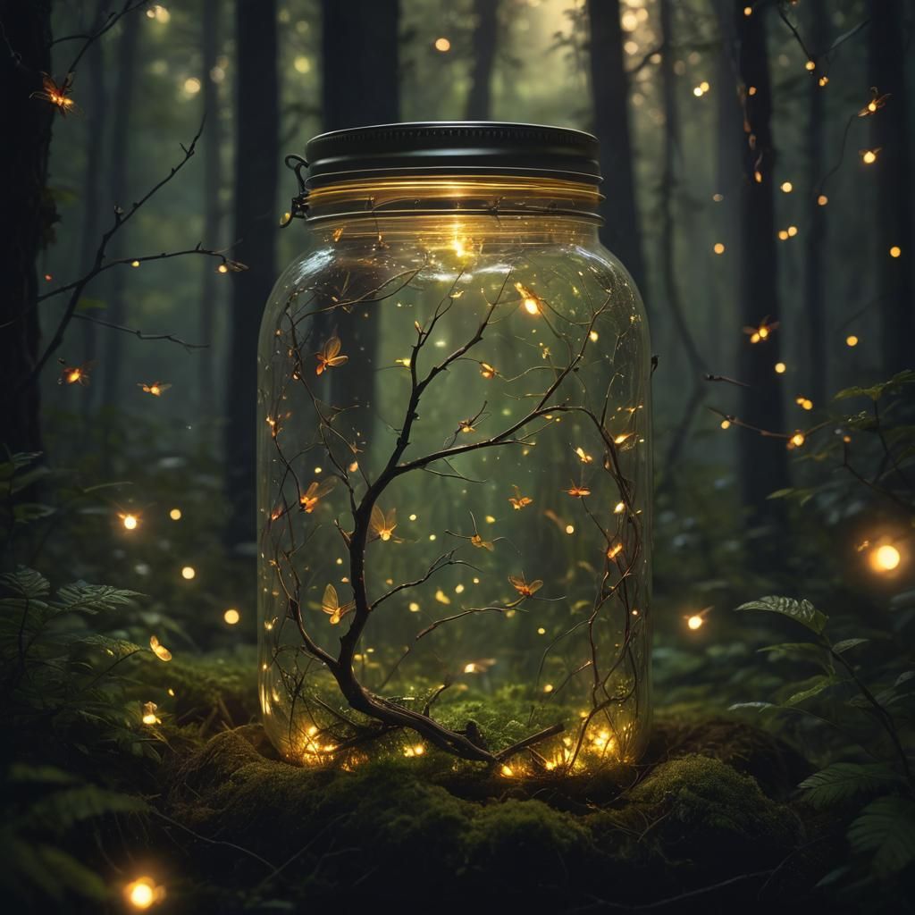 Fireflies in a Jar: A Summer Night Fantasy