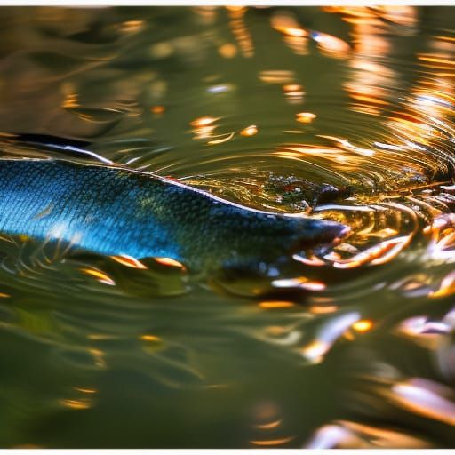 Fish in Pond: Professional Photography with Bokeh