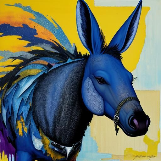 Eerie Abstract Aardvark in Loish Mixed Media Style