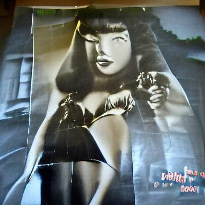 Vintage Film Noir Movie Poster of a Femme Fatale