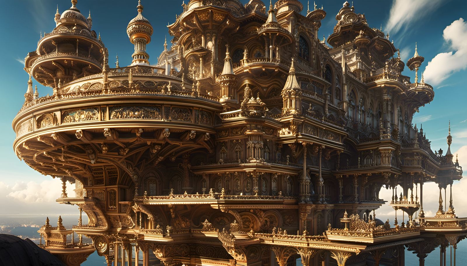 Stardust Sky Bridge: Inkblot Oil Painting